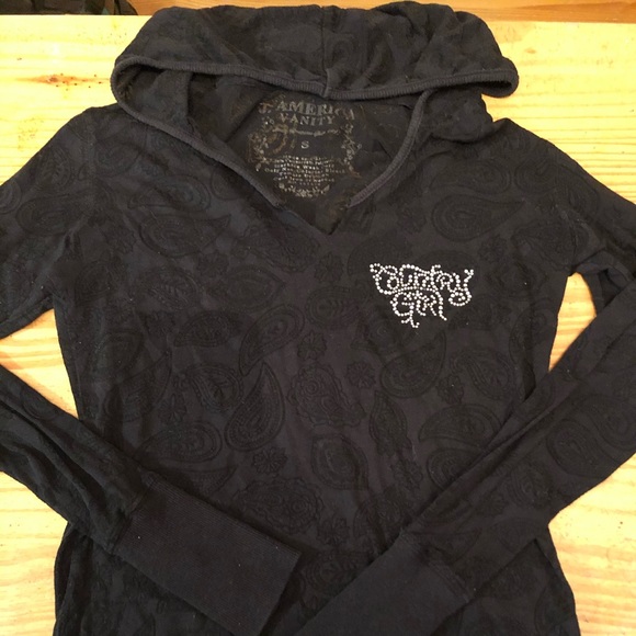 American vanity burnout hoodie with wings - Picture 2 of 5